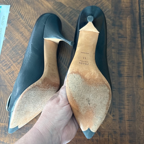 Prada Heels with Silver Buckle Detail - Picture 4 of 5